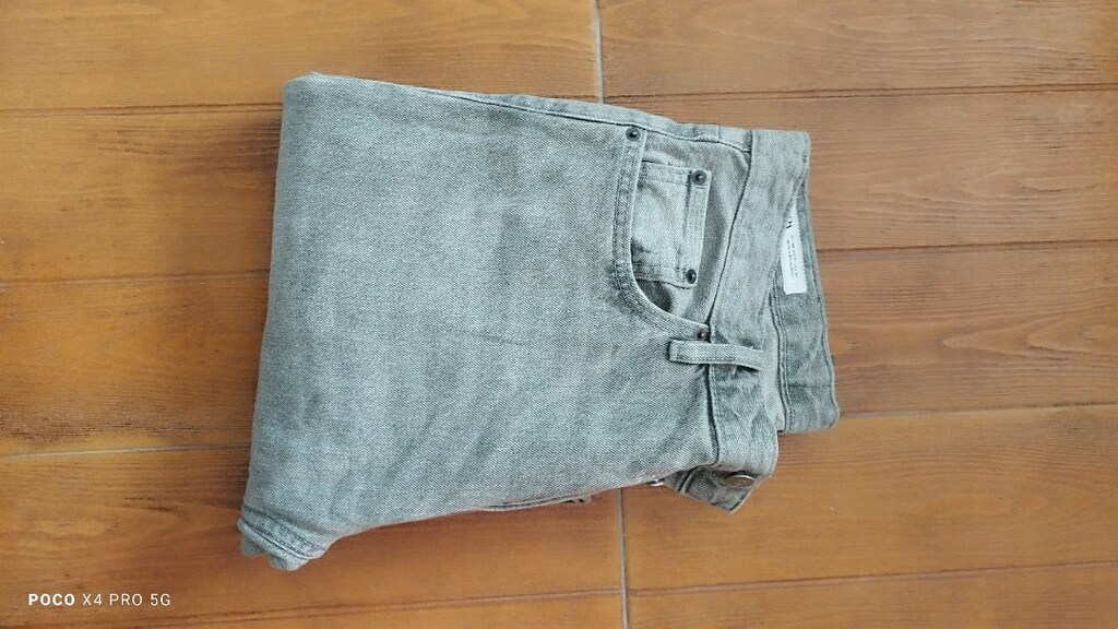 #Zara jeans pantolon  Eni çekilince 44 Boyu 107 Paça 20 ??? - 3