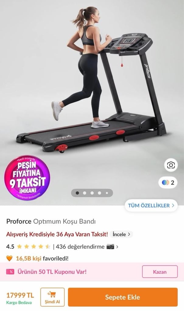 koşu bandı proforce - 7
