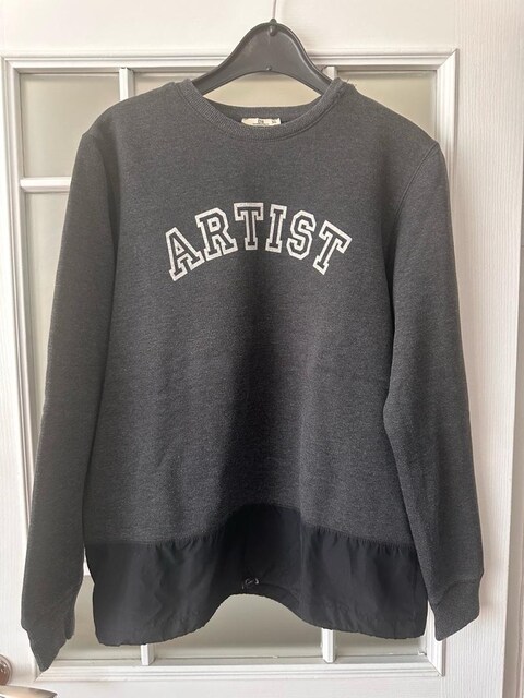 Ltb bisiklet yaka baskili sweatshirt
