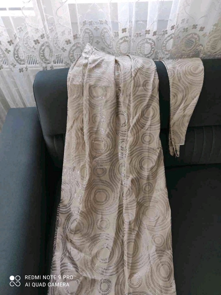 2 adet kanat fon perde kemerli çok az kullanıldı - 2