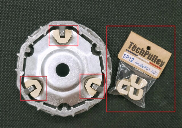 techpulley pcx activa sh125 seha dash jüpiter kızak kaydırıcı varyatör