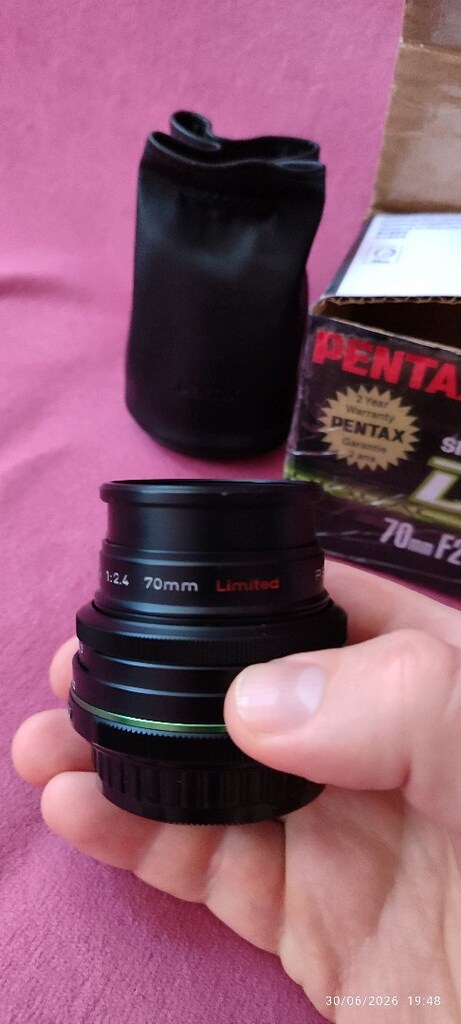 pentax da 70mm f2.4 limited kutulu 25000tl - 11