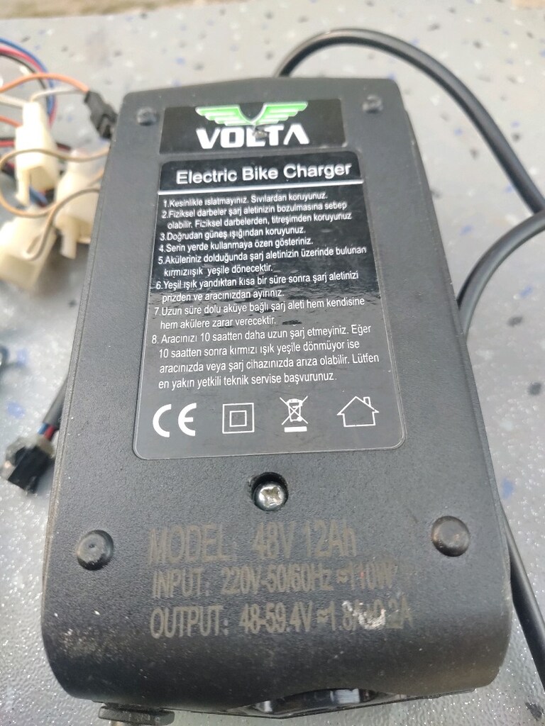 Volta 4aku elektrikli motor için şarj cihazı - 2