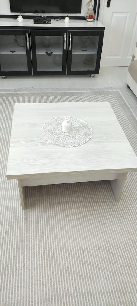 Açılabilir krem orta sehpa - 2