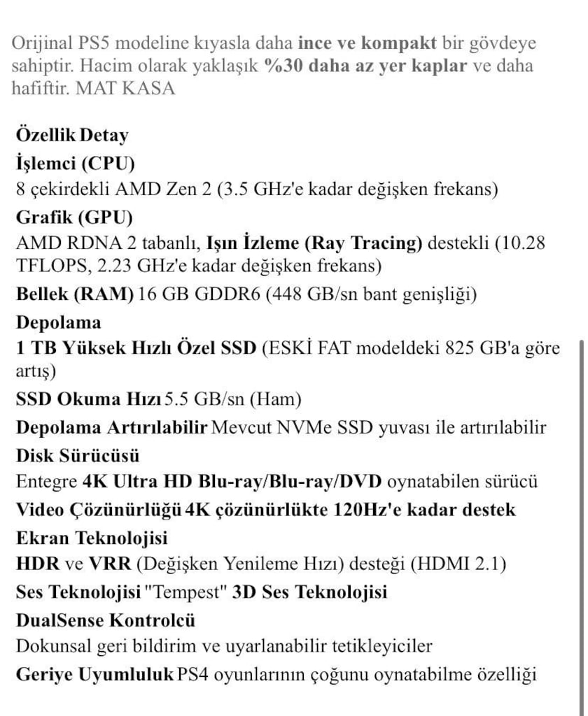 PS 5 1tb slim cdli - 3