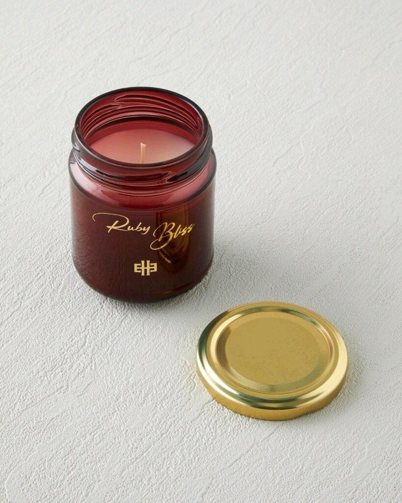 English Home Ruby Bliss Kokulu Mum 120 gr Bordo - 3