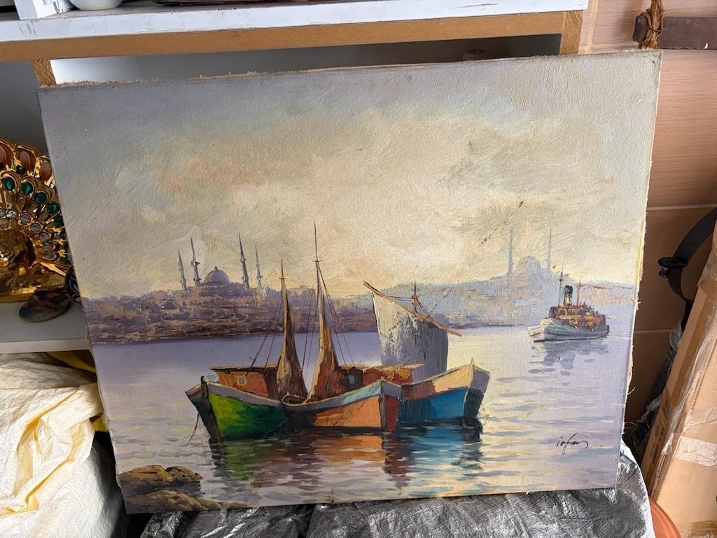 İstanbul Temalı Yağlı Boya
