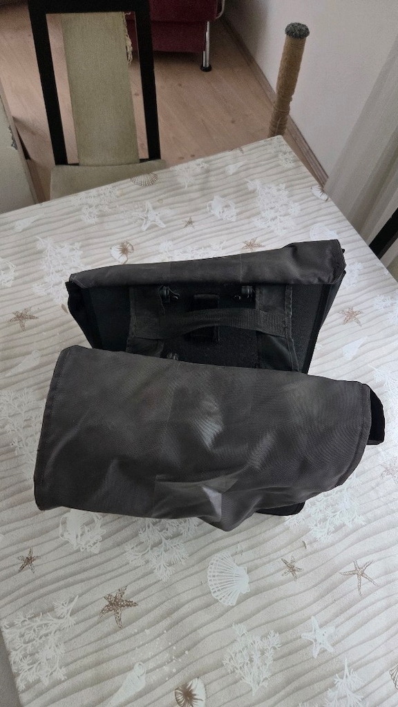 Btwin bisiklet yan çanta 2 x 20 litre siyah - 2
