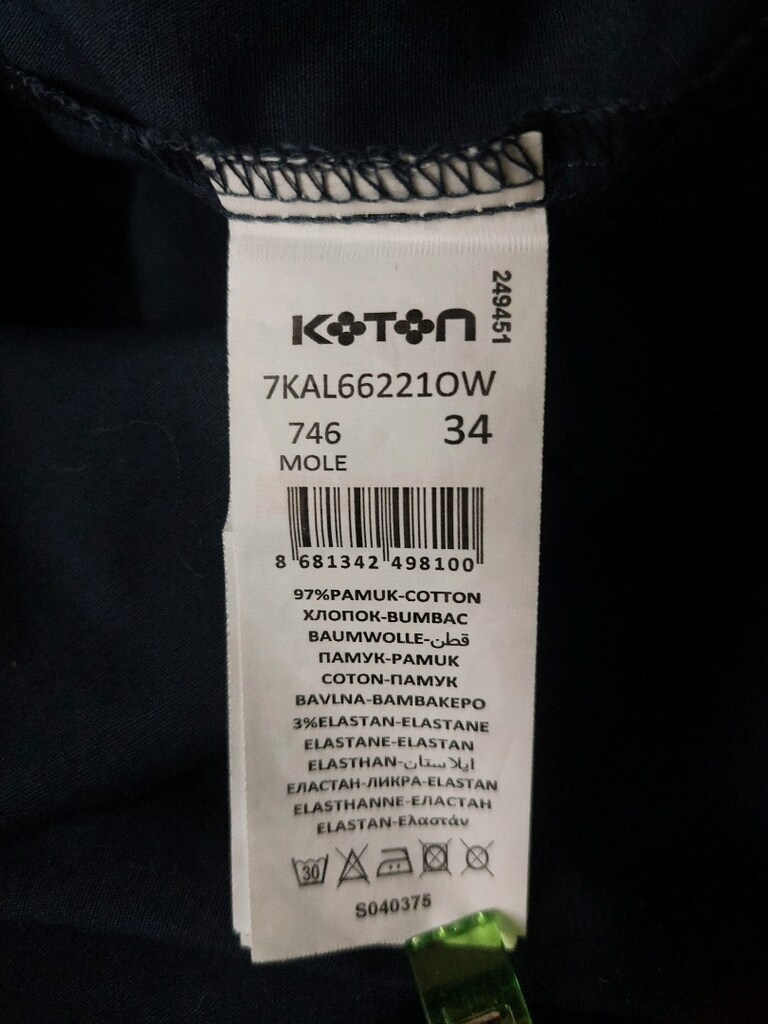 KOTON-OLE bayan lacivert gömlek - 13