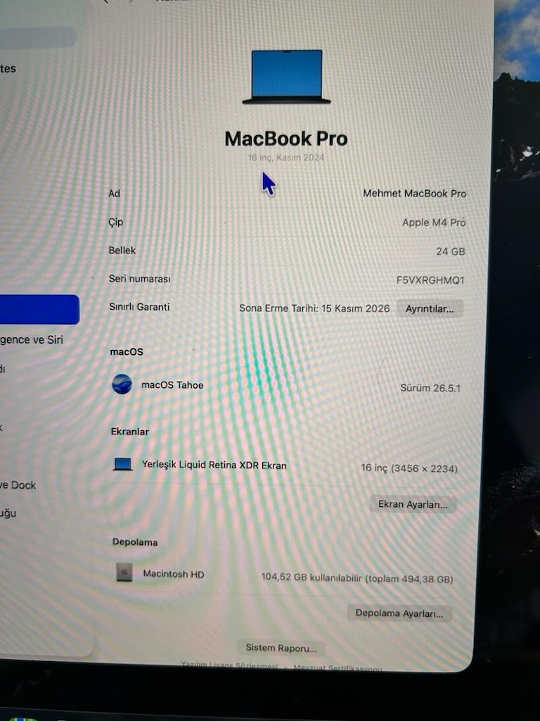 MACBOOK M4 PRO GARANTİLİ - 6