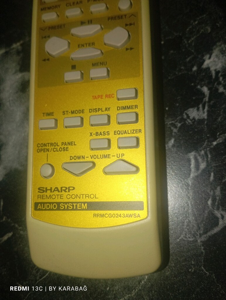 SHARP,Sharp ses sistem,Sharp müzik set,Sharp kumanda,kumanda,ses siste - 4