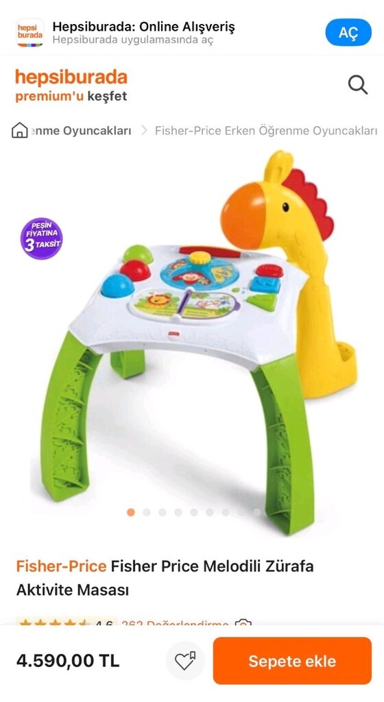 Fisher Price Aktivite Masası - 5