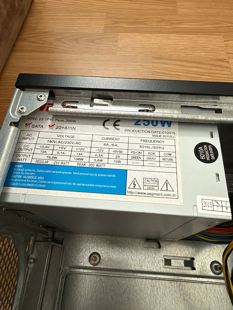 Casper 250w PSU Güç Kaynaklı Boş Bilgisayar Kasası - 3