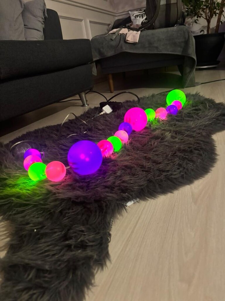 Ikea fin fin renkli dekoratif aydınlatma - 6