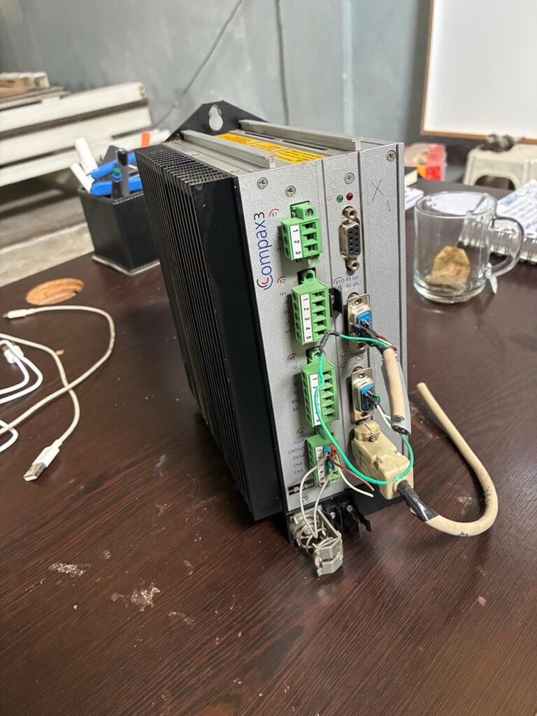 Parker compax3 1kw servo motor sürücü set - 5