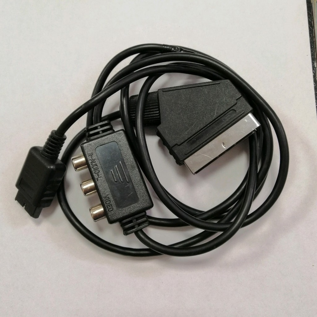 Sony PlayStation 1 - 2 ve 3 Siyah Scart Kablo ( PS2 to scart) - 3