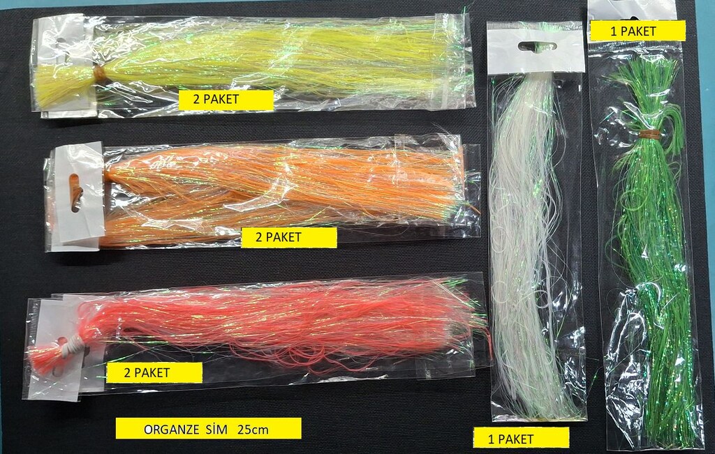 Holografik Kristal Damla Çapari Simi 100 Paket. OLTA1 - 9