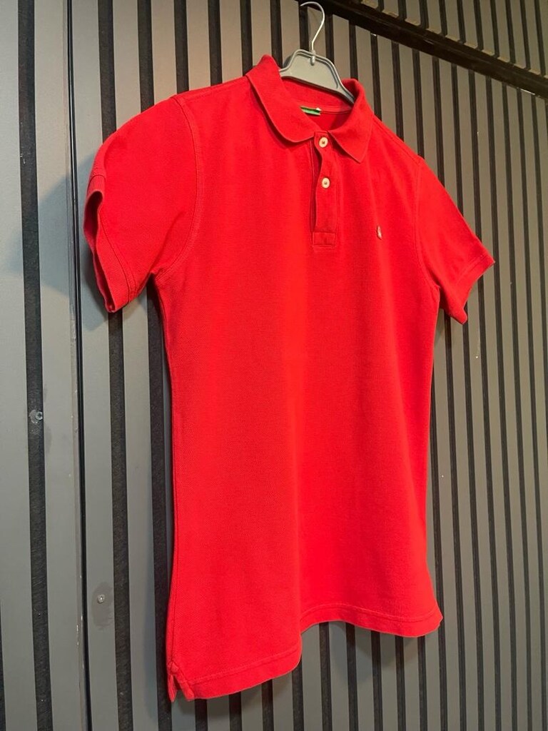 BENETTON 13-14 Yaş POLO YAKA TSHIRT - 4