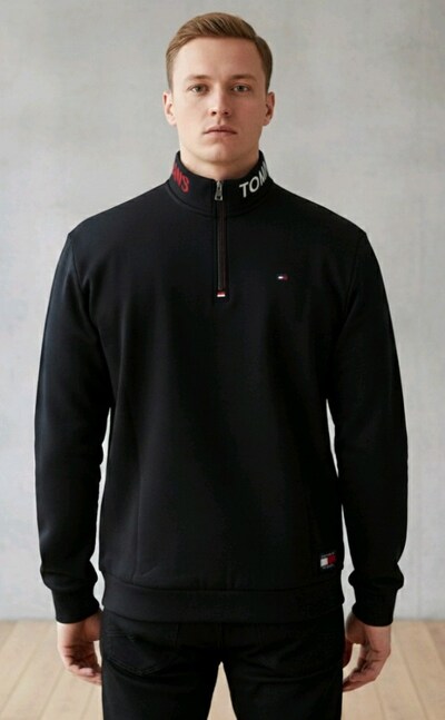 #Tommy Jeans yarım Fermuarlı Sweatshirt