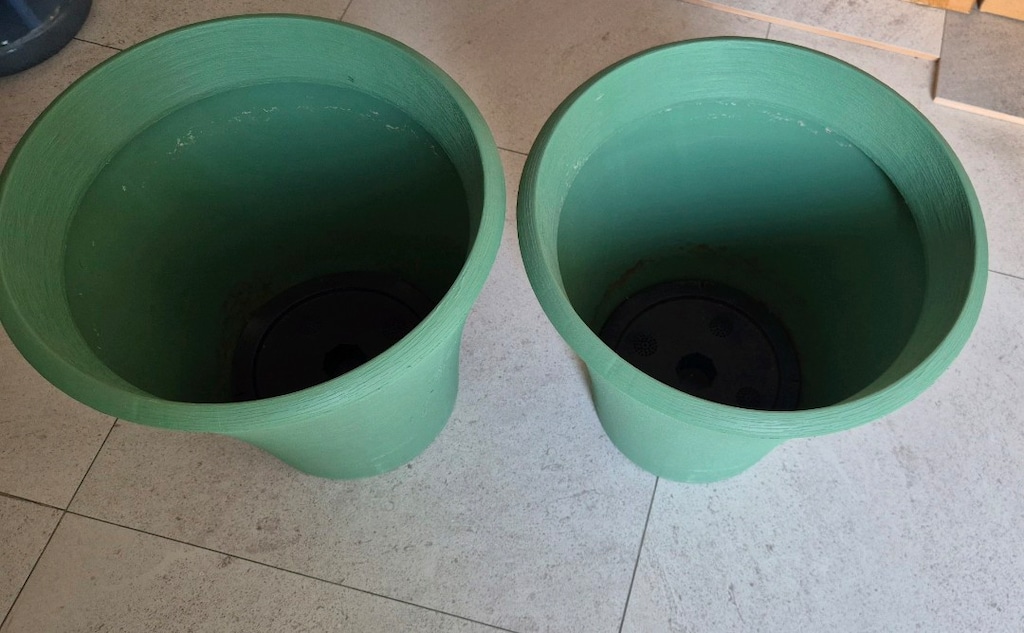 38 Cm 25 Litre Plastik Çiçek Saksı Drenaj Izgaralı 2 Adet - 6