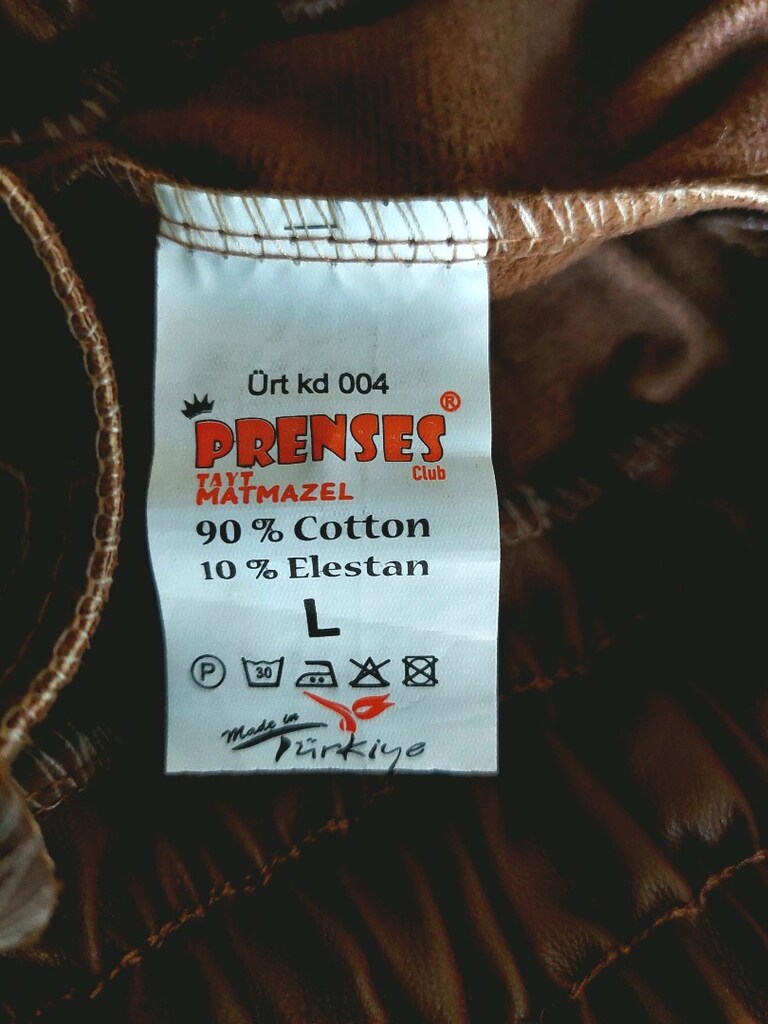 PRENSES suni deri jogger tayt pantolon - 9