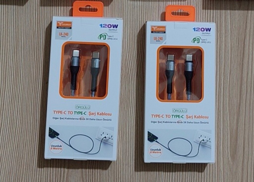 Type-C to type-C 120w destekli şarj kablosu - 2