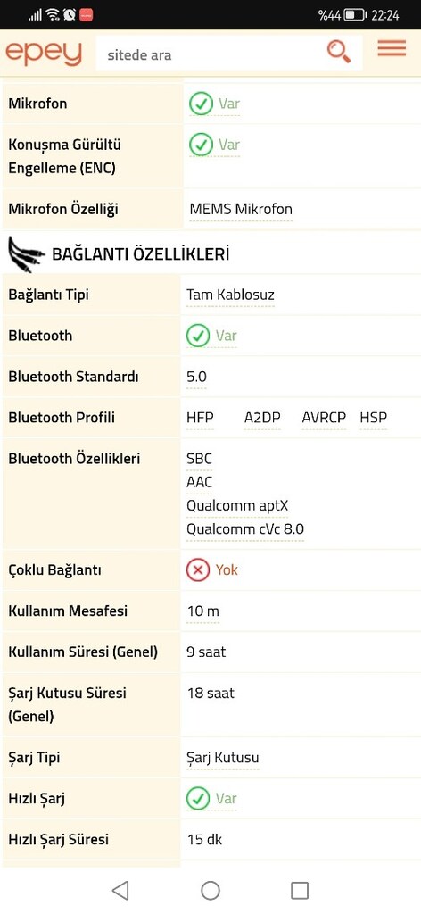 Bluetooth Kablosuz Kulaklık - 7