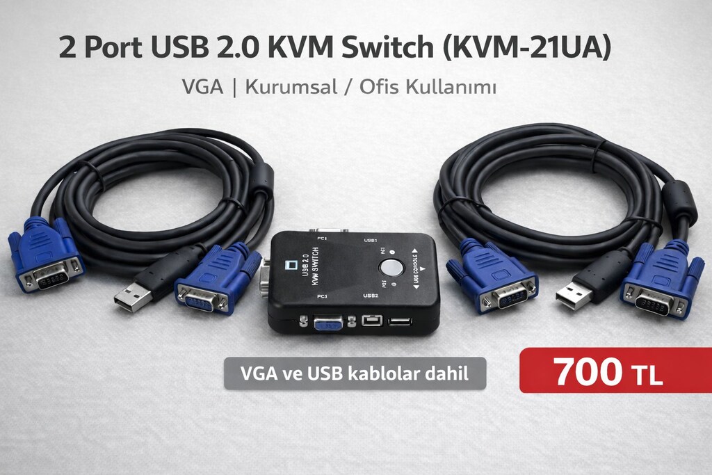 KVM-21UA 2 Port USB 2.0 KVM Switch
