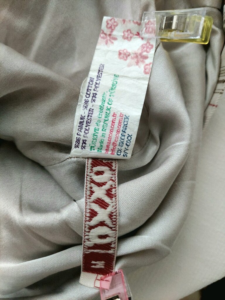 OXXO kruvaze Yaka apoletli ekose bayan ceket - 7