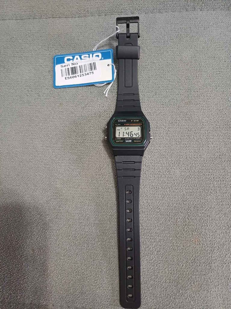 CASİO F-91W ORİJİNAL YEŞİL - 5