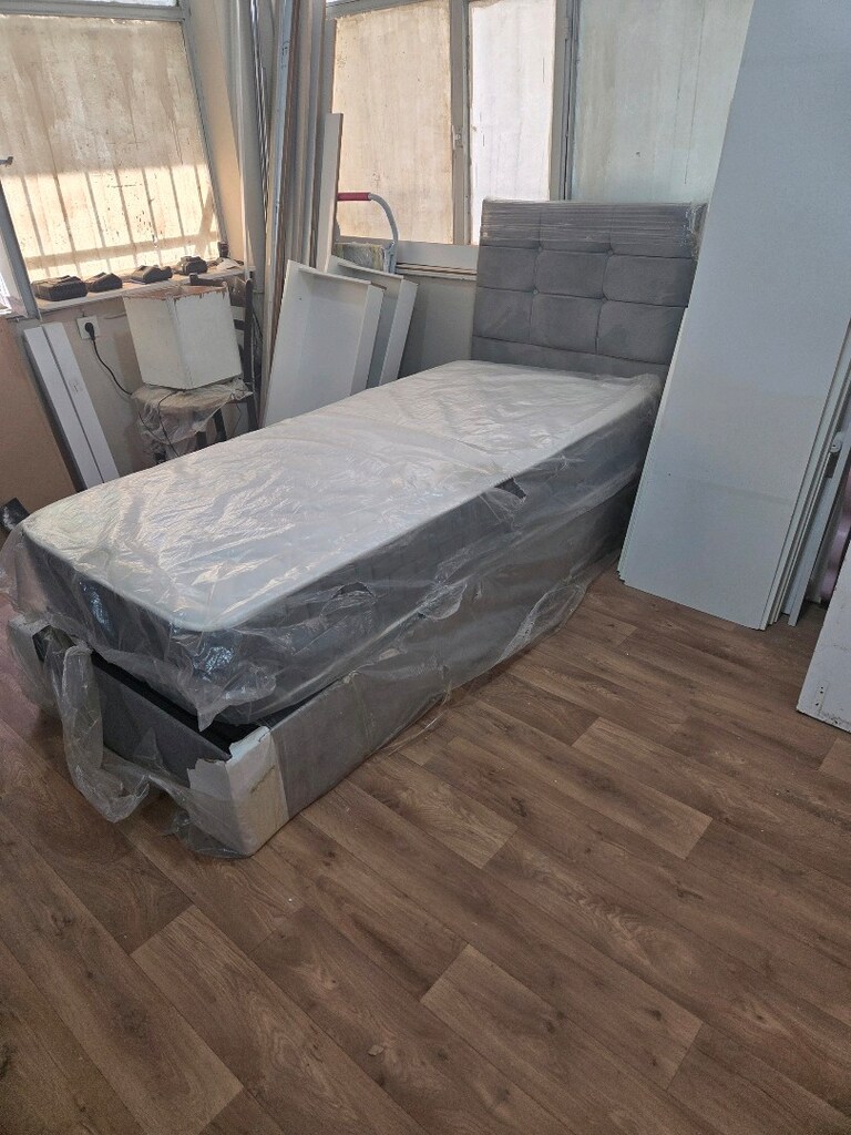 Tek kişilik baza başlık yatak - 2