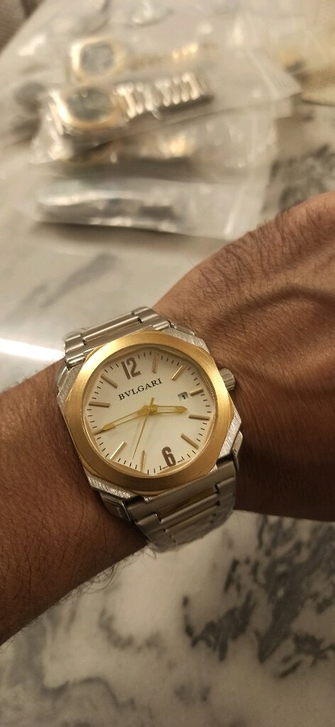 Bvlgari takvimli pilli çelik kol saati - 5