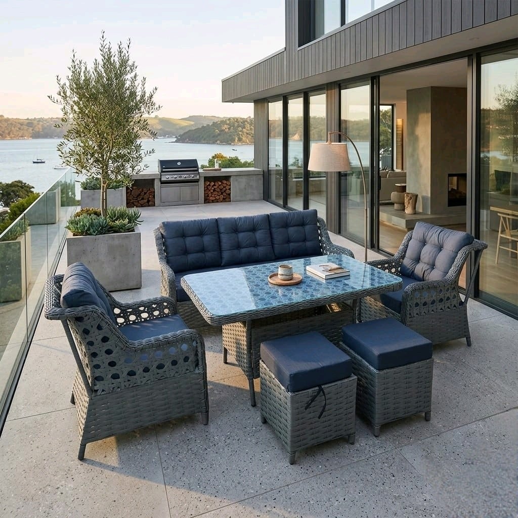 rattan bahçe mobilyaları, koltuk takımı, balkon mobilyasi - 8