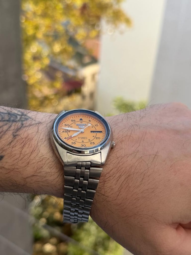seiko 5 otomatik sarı saat - 2