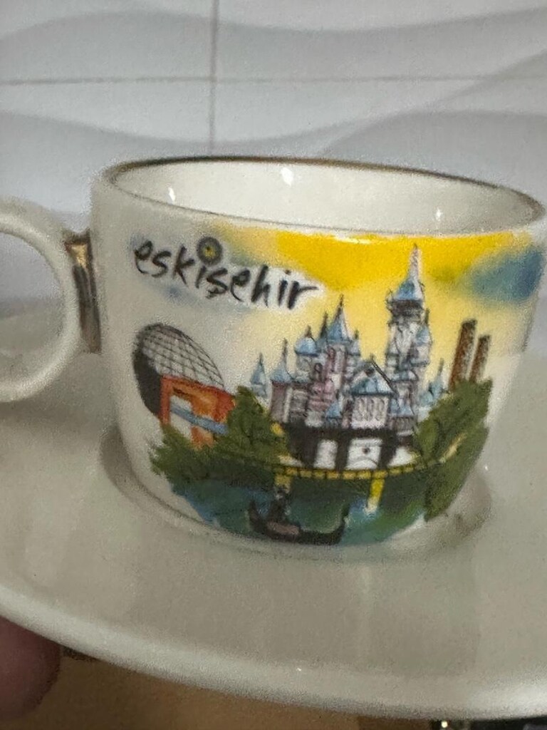 iki kişilik kahve fincan seti yeni kutusunda - 4