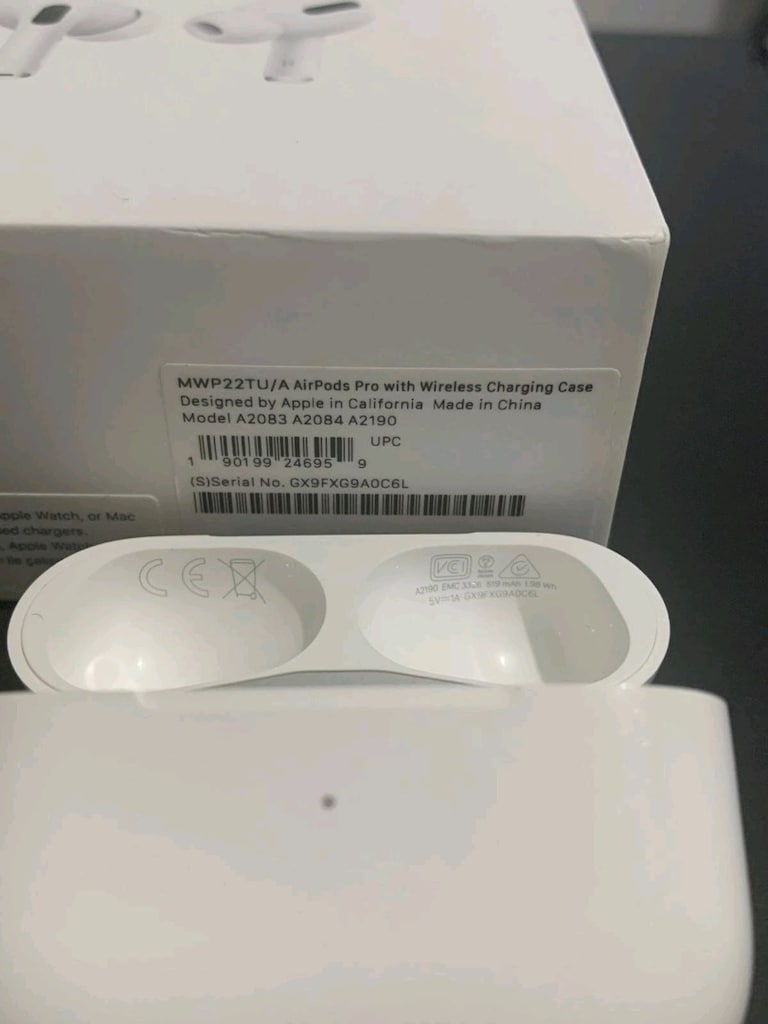 ORİJİNAL Airpods Pro ŞARJ KUTUSU A2083-2084-2190 KUTU - 3