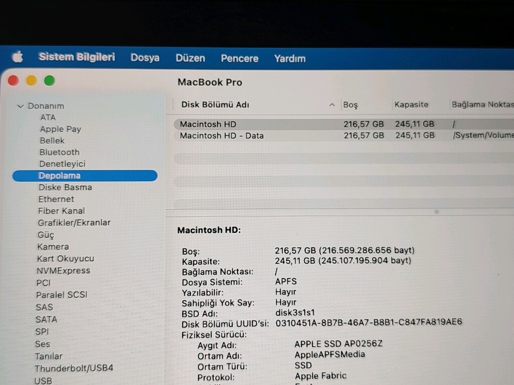 MacBook pro M2 PİL DEVRİ 130 TOUCBAR ÖZELLİĞİ VAR - 7