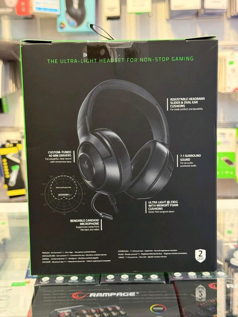 RAZER KRAKEN X LITE – 7.1 SURROUND GAMING KULAKLIK - 2