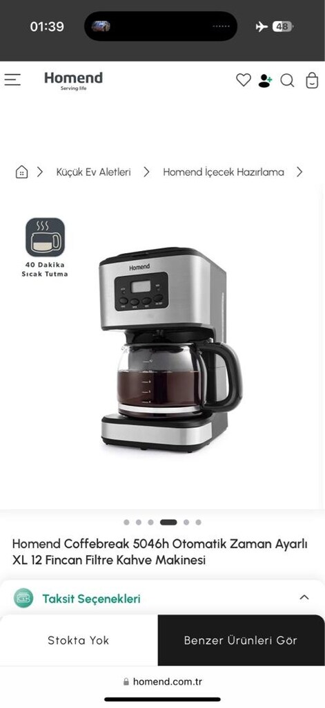 KARACA HOMEND Filtre Kahve Makinesi - 8