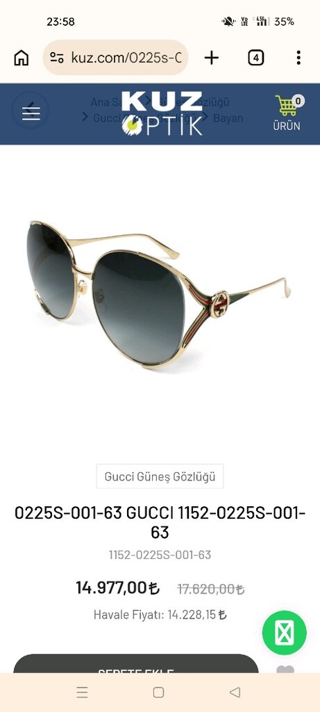 gucci orjinla gozluk - 8