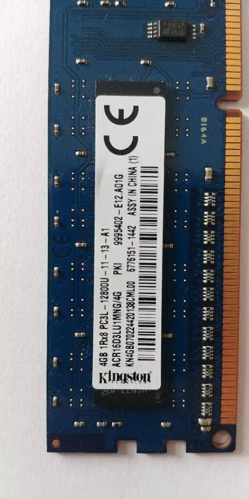4 Gb Ddr3 1600 Mhz Kingstone 12800u Ram Masaüstü Pc - 2
