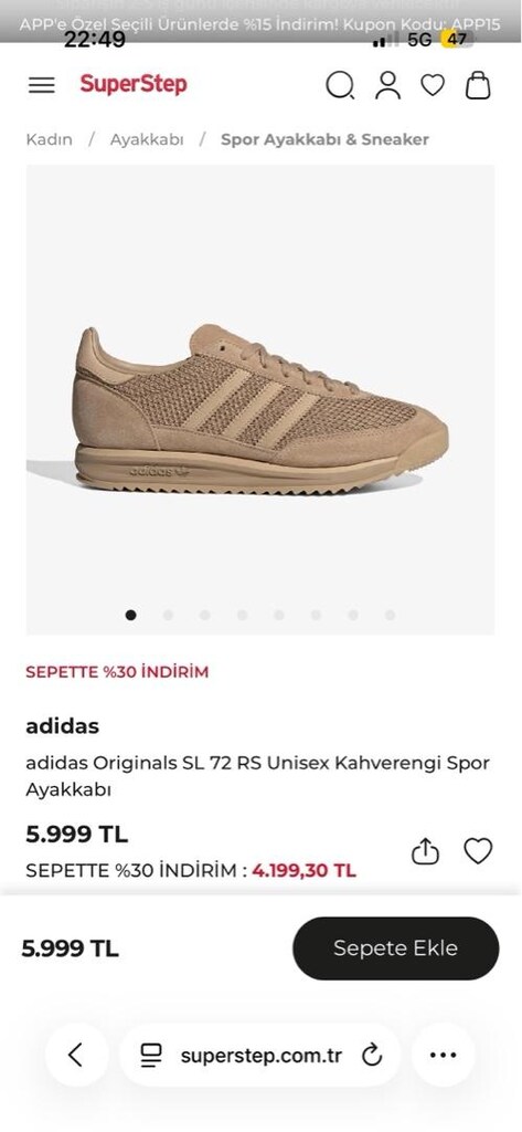 SIFIR Adidas SL 72RS Erkek Sneaker - 2