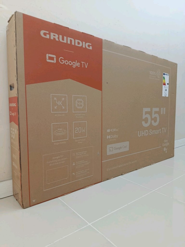 140 ekran Grundig marka Android Google smart 4k TV sıfır kutusunda - 2