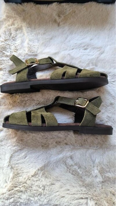 ‼‼BİTTİ SON 36-37-38‼FISHERMAN SANDALET HÂKİ