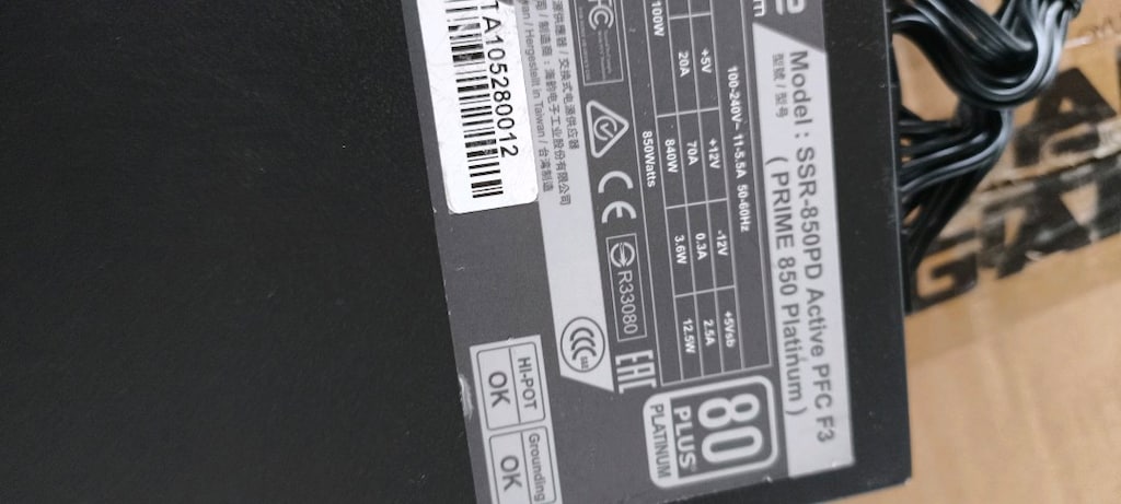 seasonic prime platinum 850 watt üst segment güç kaynağı - 6