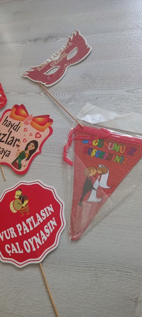 kına yazıları ve düğünümüze hoş geldiniz flama yazısı yeni ürün - 3