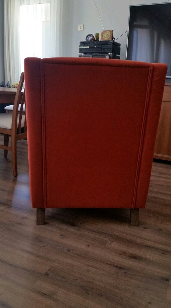 Enza Home tarçın rengi berjer koltuk, yeni gibi. - 3