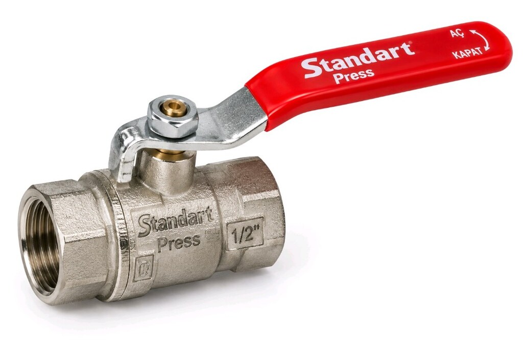 Standart Pres 1/2" (Yarım Parmak) Küresel Su Vanası - - 2