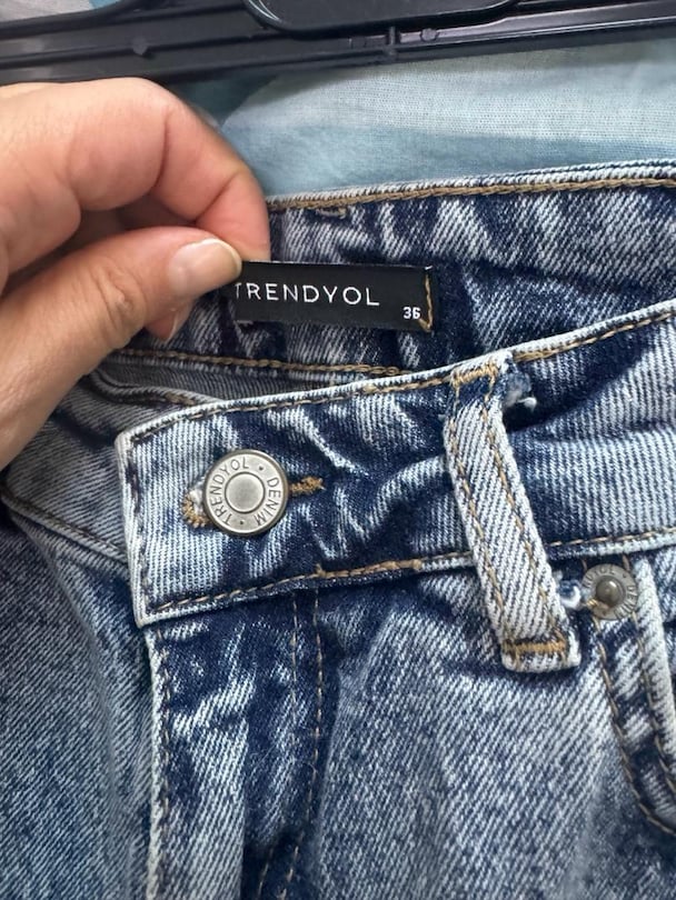 trendyol milla 36 bedan likralı kadın jean kot yırtmaçlı — görsel 4/7