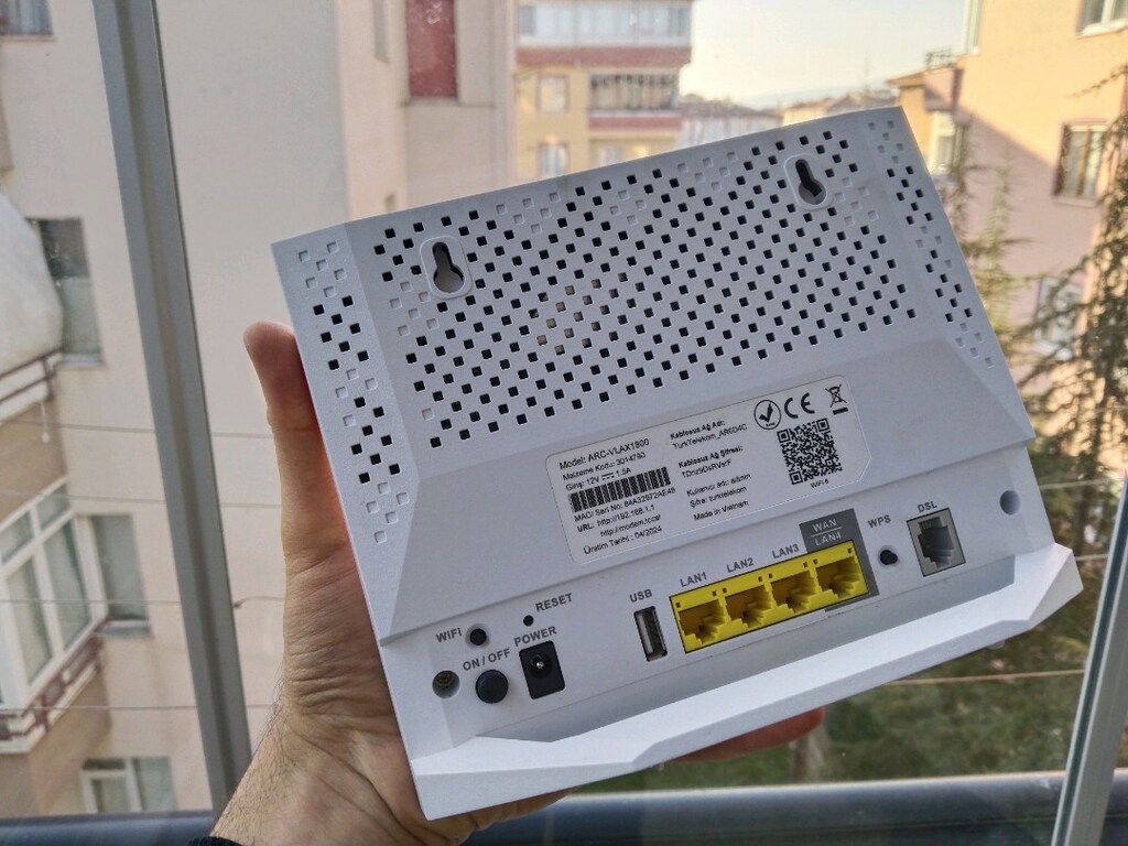 Arcadyan ARC-VLAX 1800 Wi-Fi 6 Çift Bant Vdsl Modem - 3